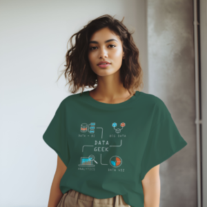 Data Geek With Graphs FEMALE Bottle Green