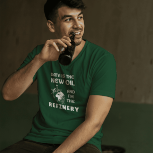 Data is the New Oil Bottle Green 1