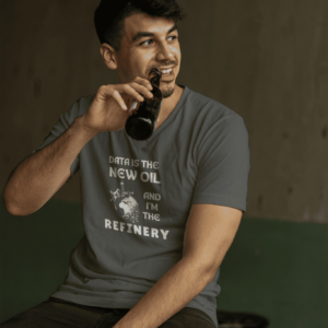 Data is the New Oil Charcol Melange 2