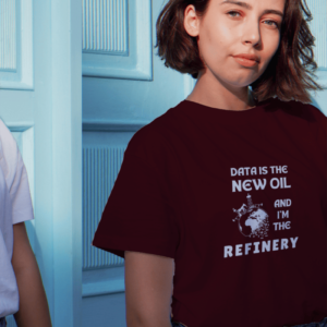 Data is the New Oil Maroon