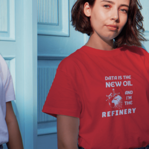 Data is the New Oil Red