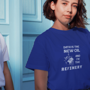 Data is the New Oil Royal Blue