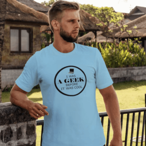 I Was A Geek Baby Blue