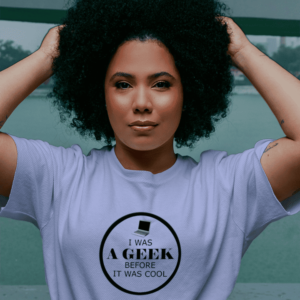 I was Geek Before It Was Cool FEMALE Lavender