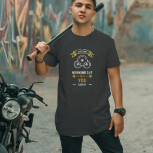 Just Keep Working Out untill You Love It Steel Grey