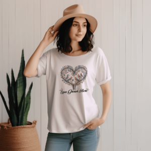 Love Grows Here Baby Pink