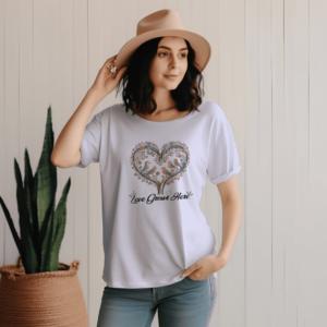 Love Grows Here - Valentine’s Day Women’s T-Shirt