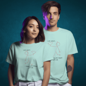 Love Means Carrying His Heart With Me Couple Mockups