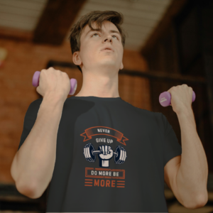 Never Give Up Do More Be More Steel Grey