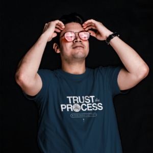 Trust the Process Petrol Blue